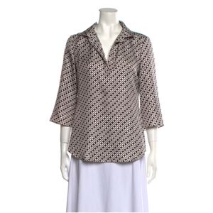 Tory Burch Silk Printed Blouse
